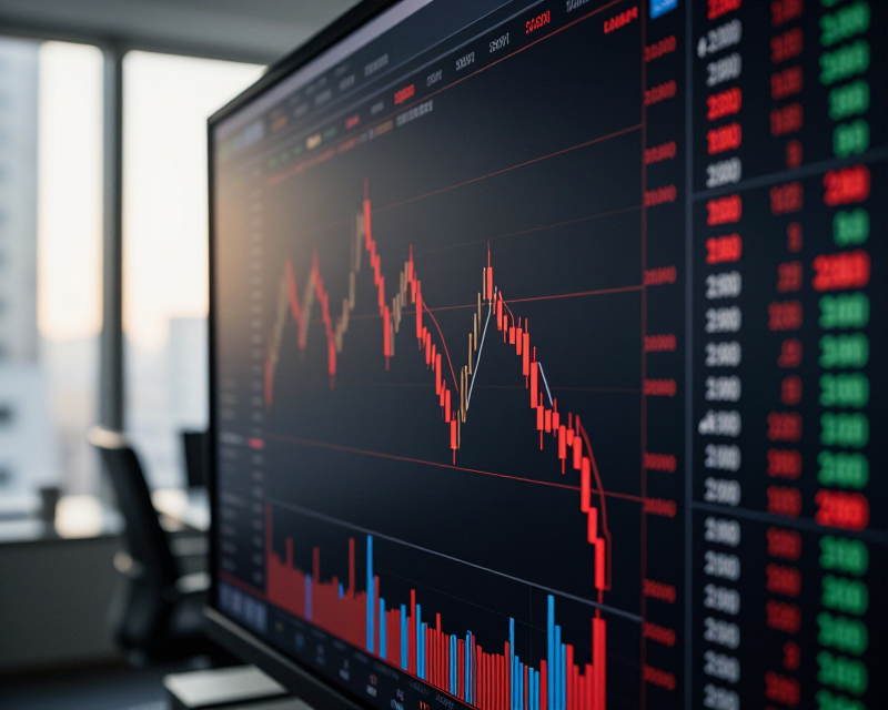 Stock Market Decline Concept