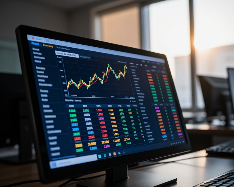 Financial Market Data Display