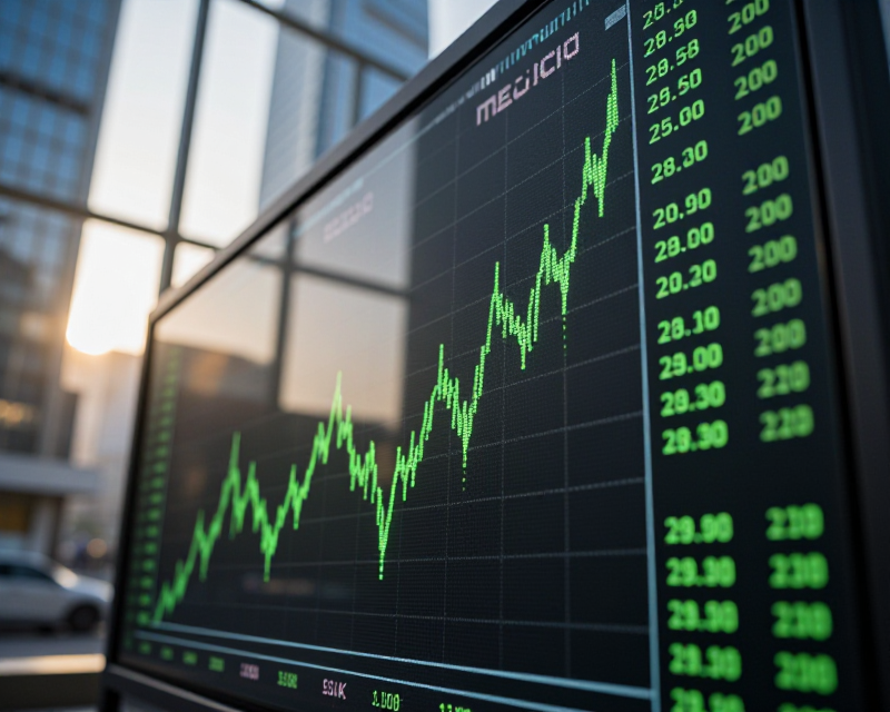 Rising Stock Market Graph