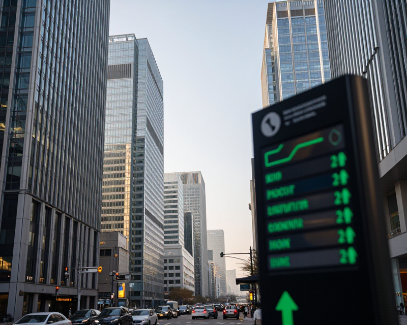 Seoul Financial District Morning