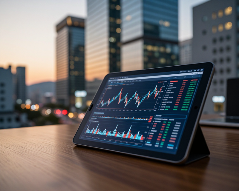 Financial Market Analysis Concept