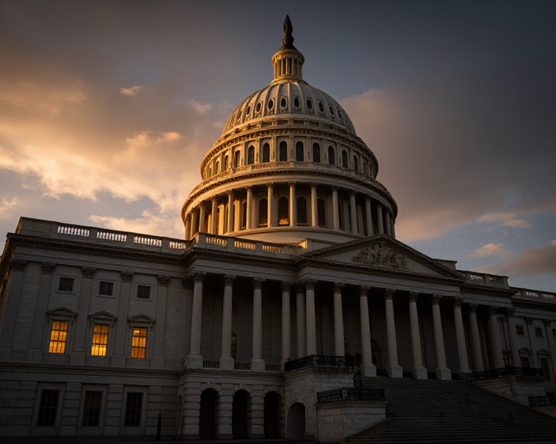 Symbolic US Capitol Scene