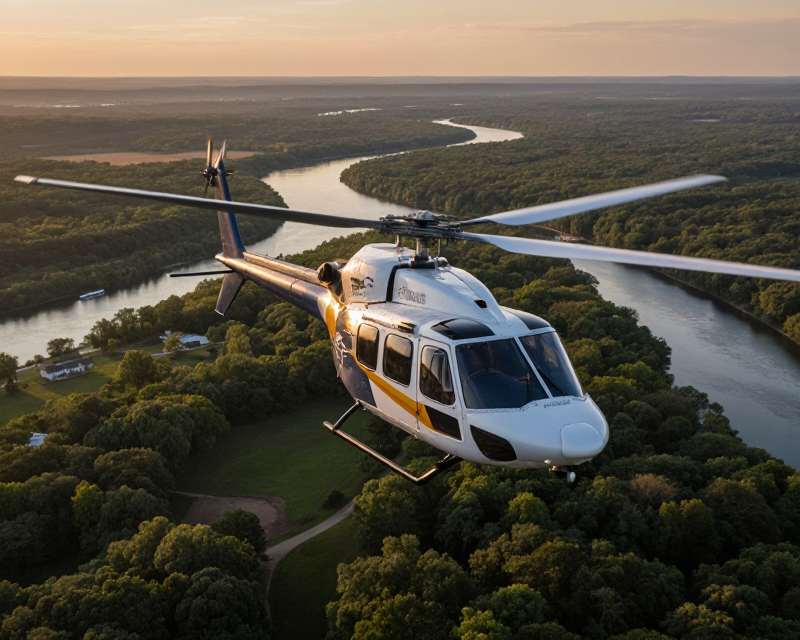 Cinematic Helicopter Flight