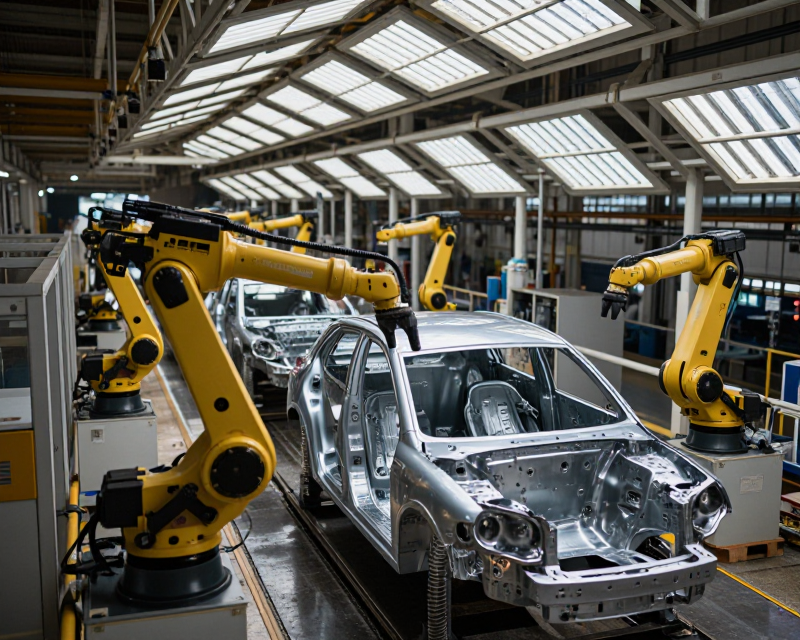 Modern Automobile Manufacturing Plant