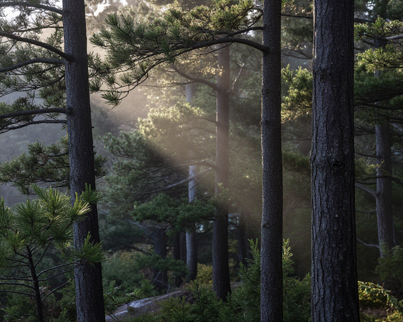 Atmospheric Maine Forest