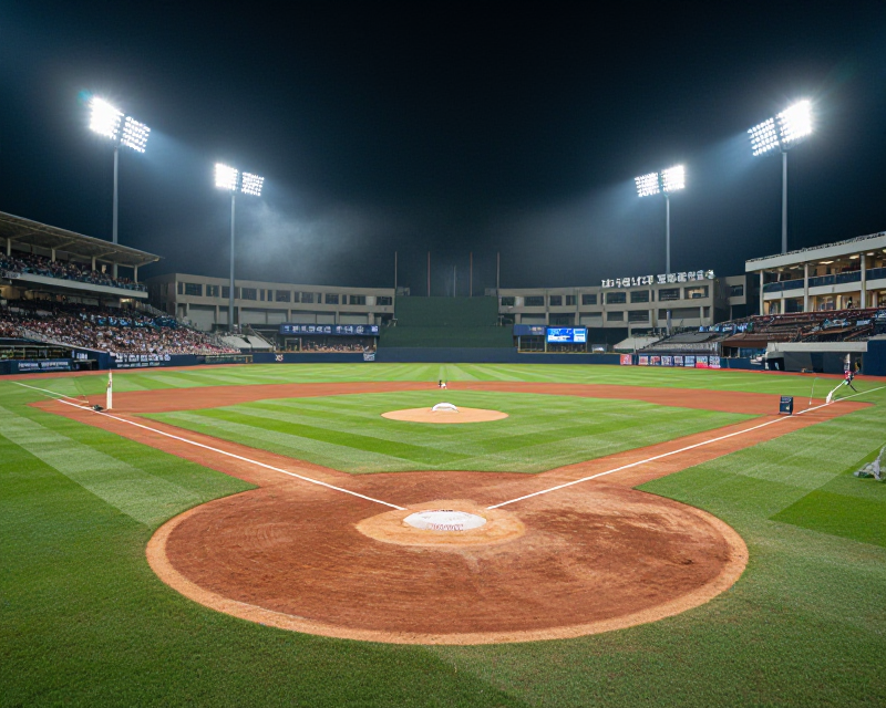 Baseball Stadium Night Scene