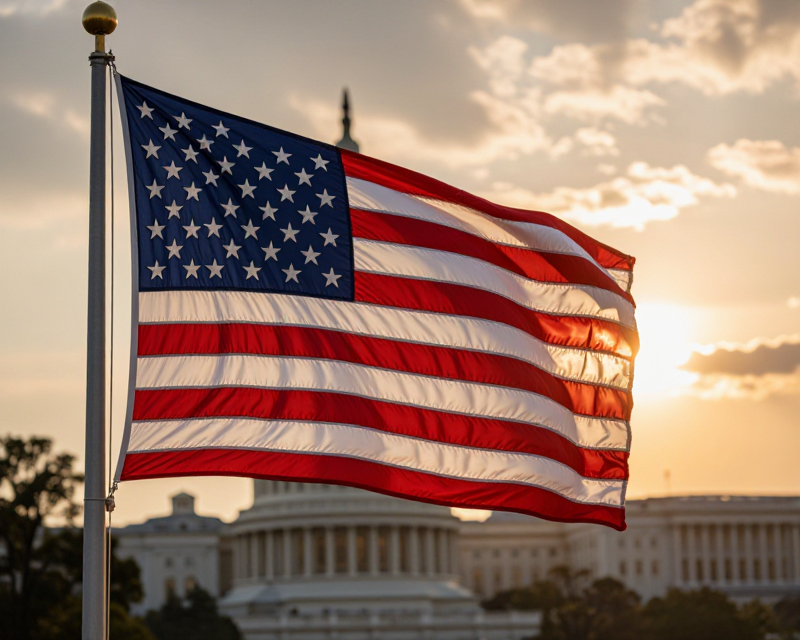 Symbolic American Independence Atmosphere