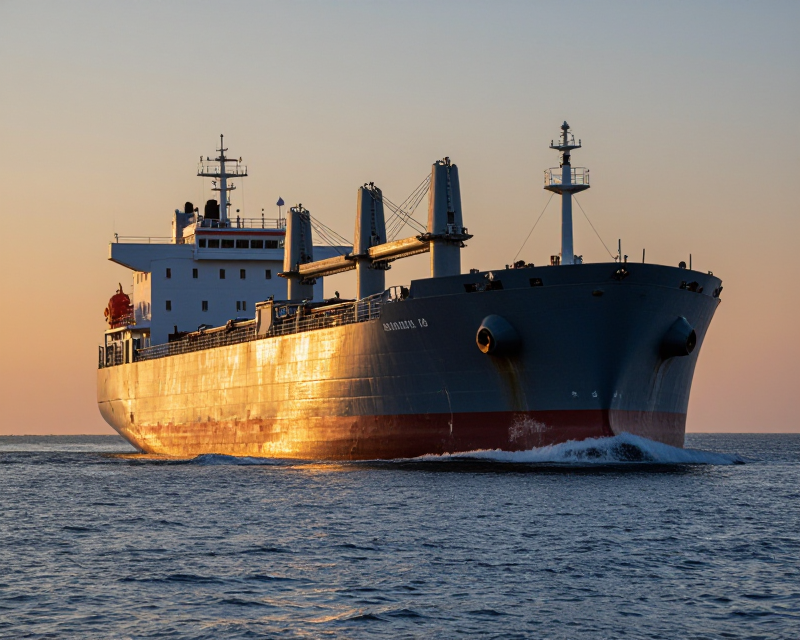 Cargo Ship in Strait of Hormuz